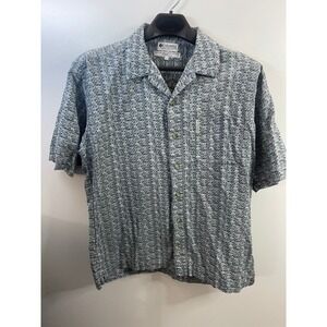Columbia Sportswear Men's Short Sleeve Button Up Shirt Size L Abstract Print